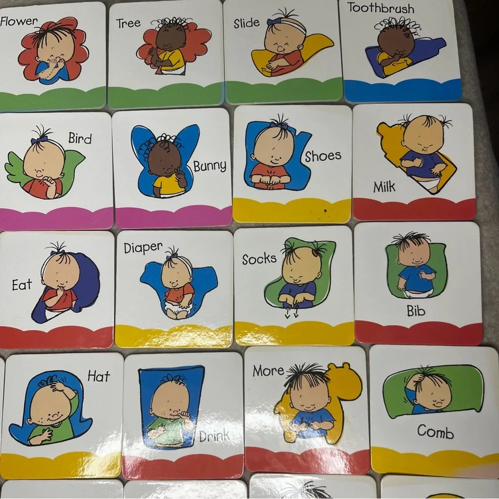 Youth‎ Sign Language Flash Board Cards Set of 31 Educational Learning for Kids
